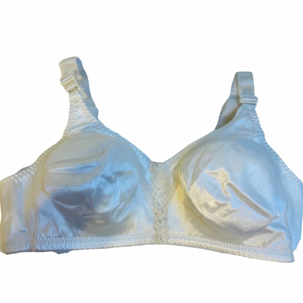 #4598 BALI Beige Vintage no wire adjustable straps Bra SIZE 36C